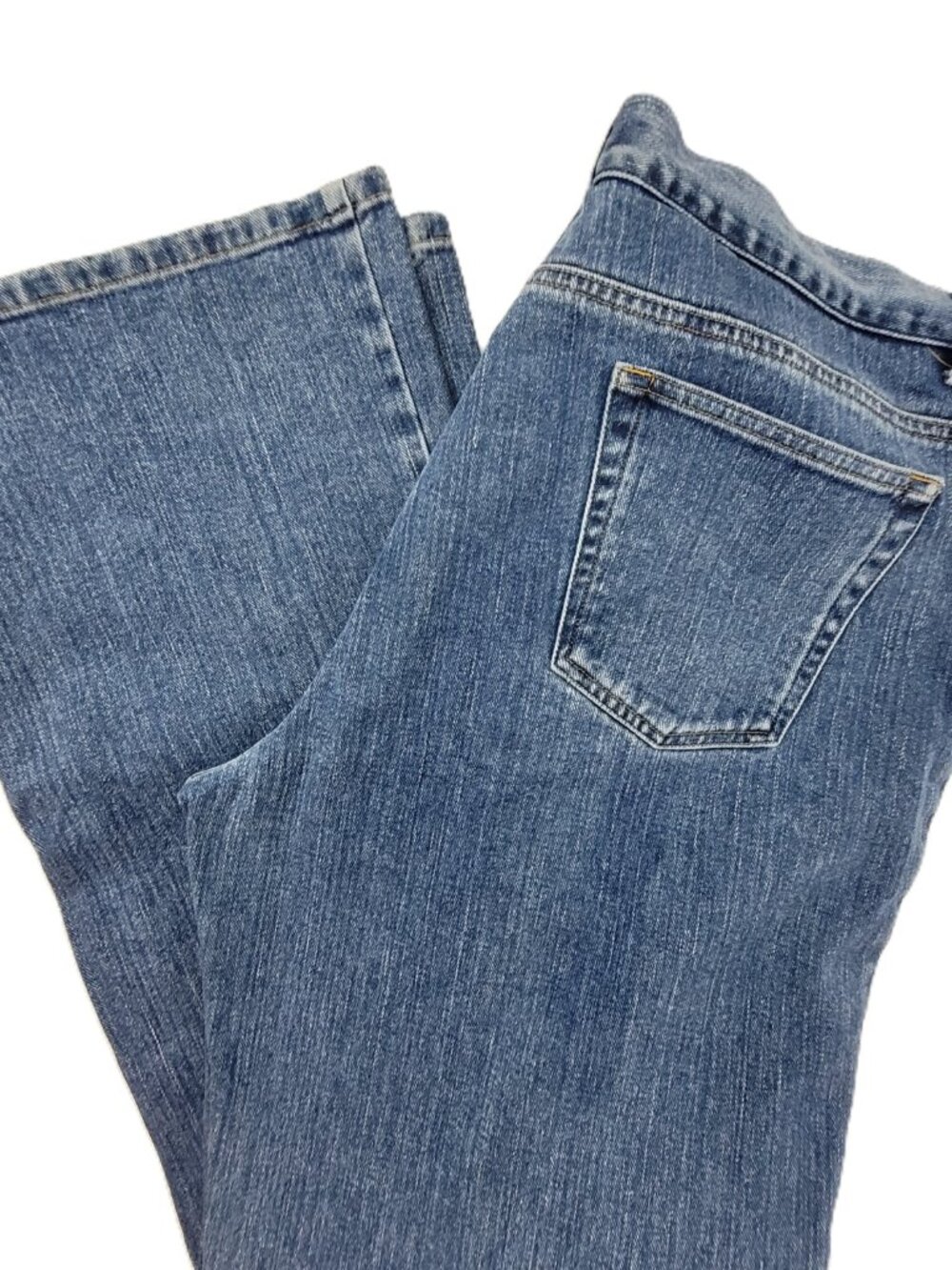 VTG Jones Sport Jeans Women's 16 Blue Denim Blue High Rise Wide Boot Leg Stretch